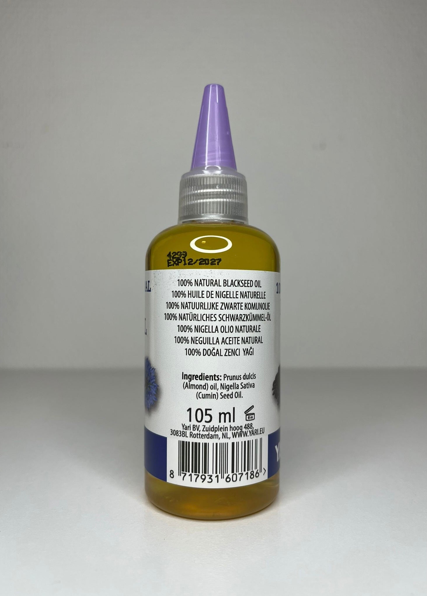 Aceite de semilla negra natural