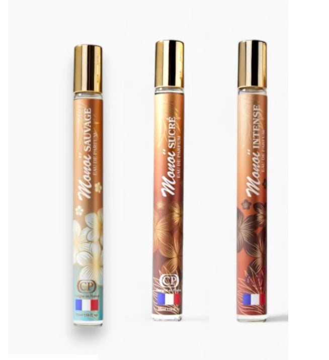 Lot de 3 Parfums Monoï 35ml - Collection Platinium