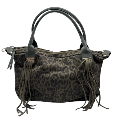 Sac de cours Bali avec motif léopard - anse et bandoulière inclus