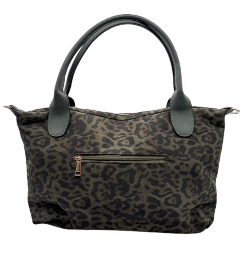 Sac de cours Bali avec motif léopard - anse et bandoulière inclus