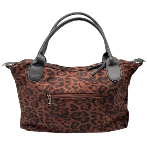 Sac de cours Bali avec motif léopard - anse et bandoulière inclus