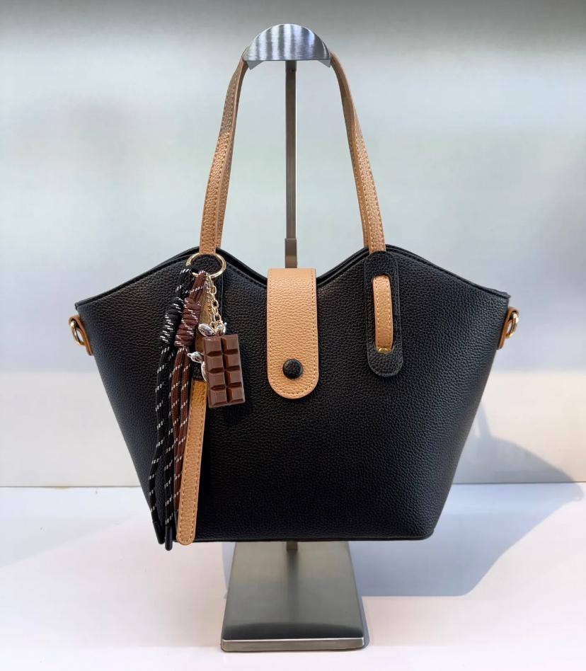 Sac à main Florence - bi color avec bandoulière Dimensions : 35 x 21 x 11 cm