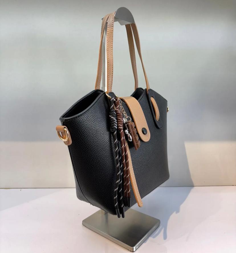 Sac à main Florence - bi color avec bandoulière Dimensions : 35 x 21 x 11 cm
