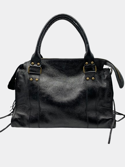 Sac en Cuir - California XXL avec anse, frange et bandoulière