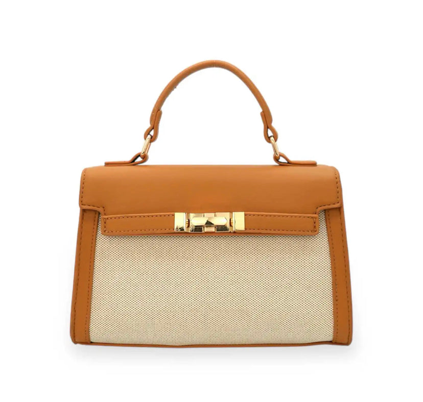 Bolso de dos materiales