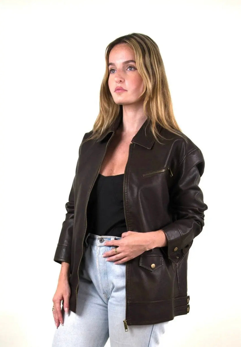 Blouson simili cuir