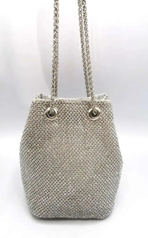 Bolso de cubo con pedrería
