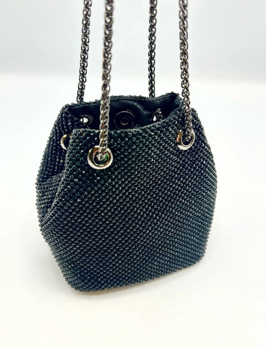 Bolso de cubo con pedrería