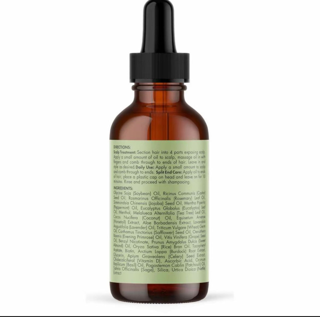 Aceite capilar de romero y menta con miel
