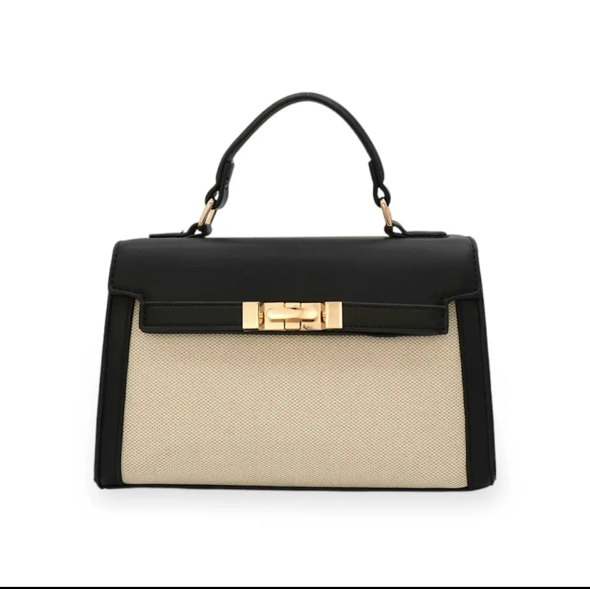 Bolso de dos materiales