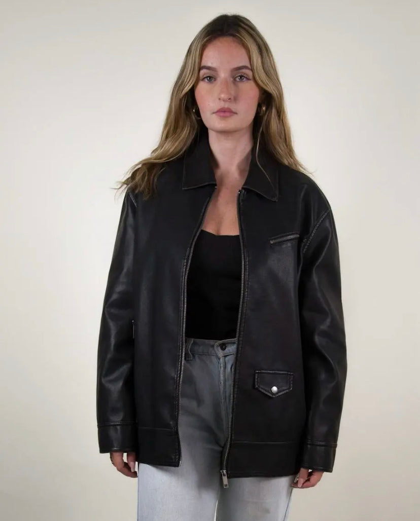 Blouson simili cuir