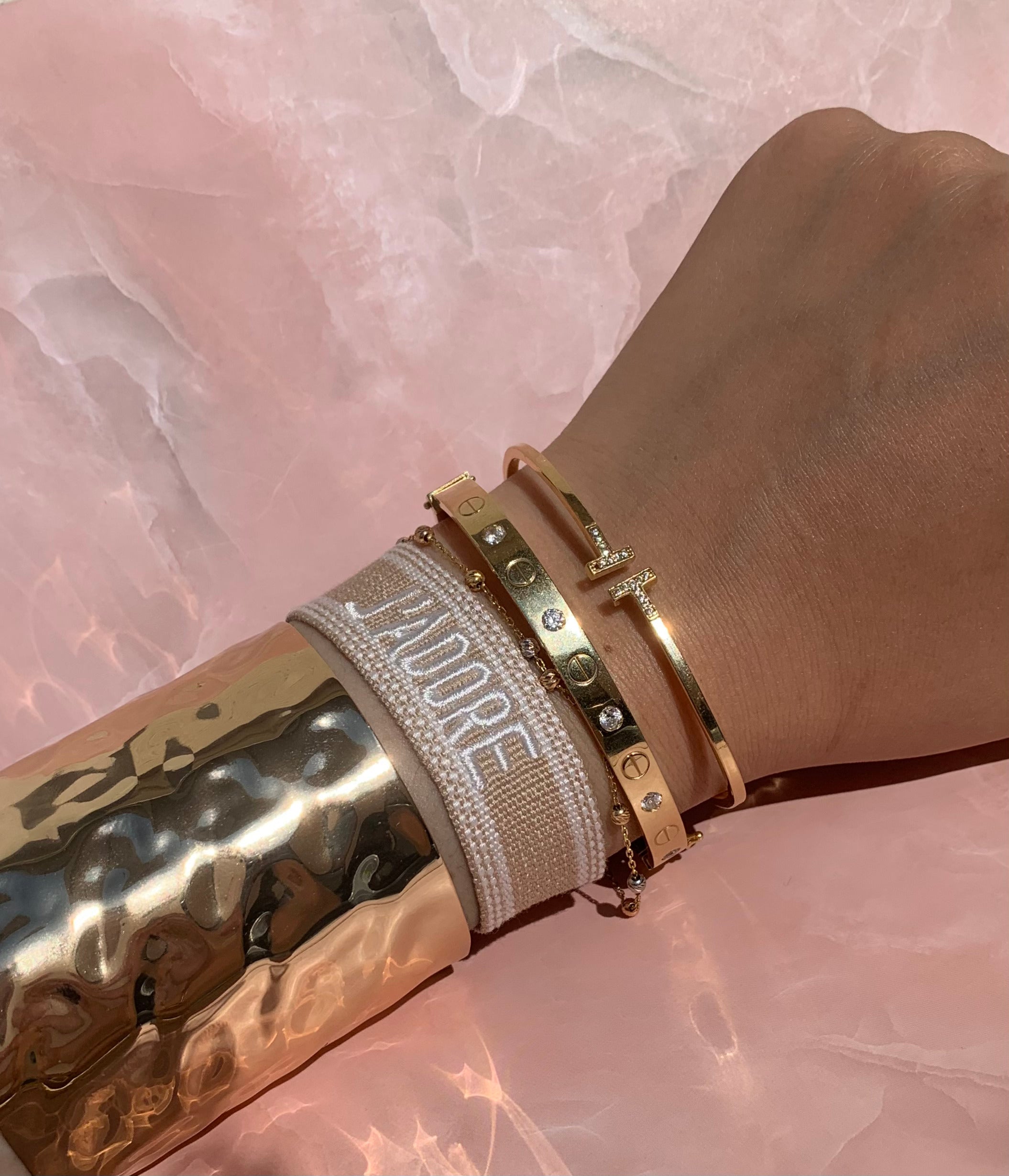 Me encanta la pulsera de tela
