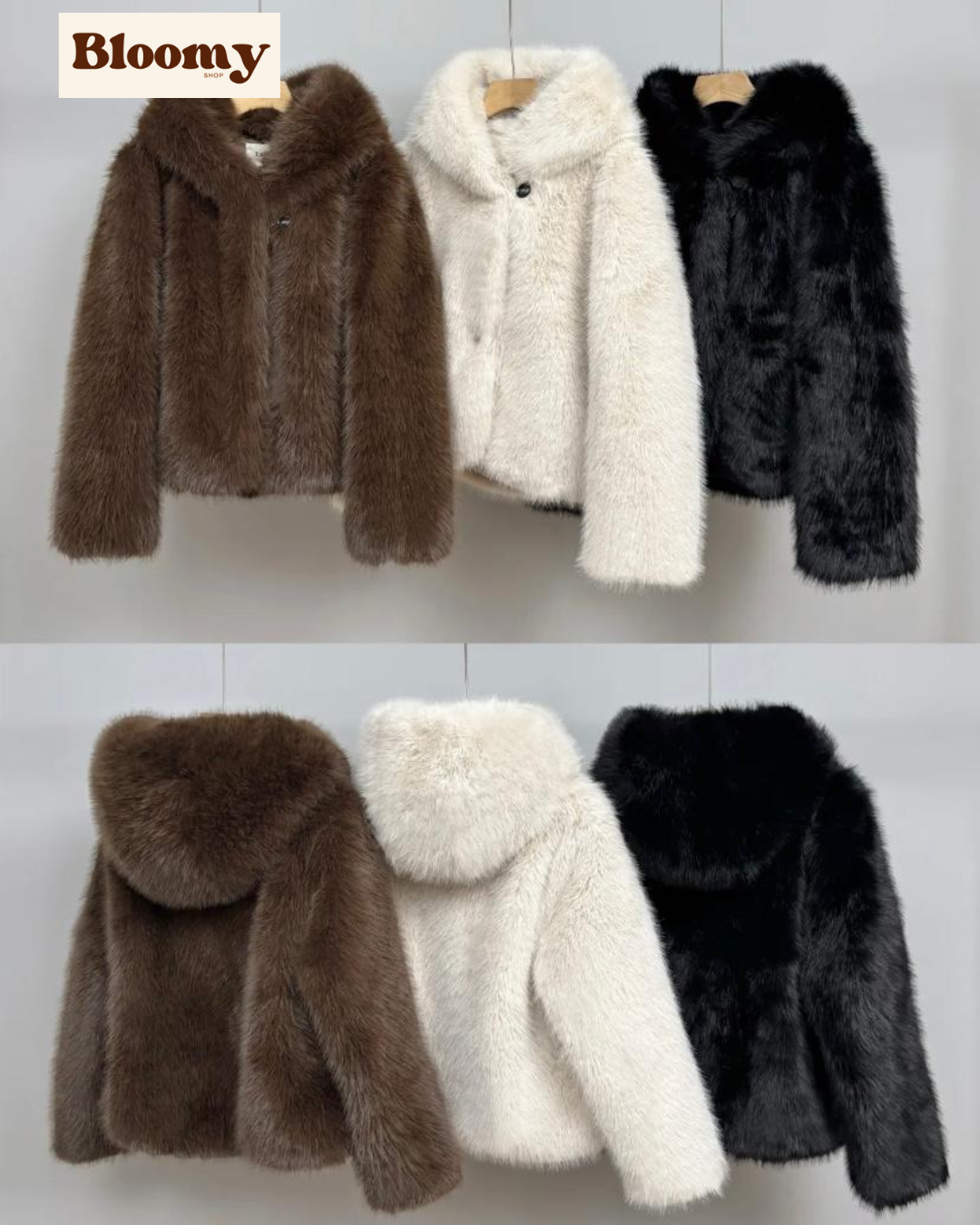 Manteau Fourrure à Capuche